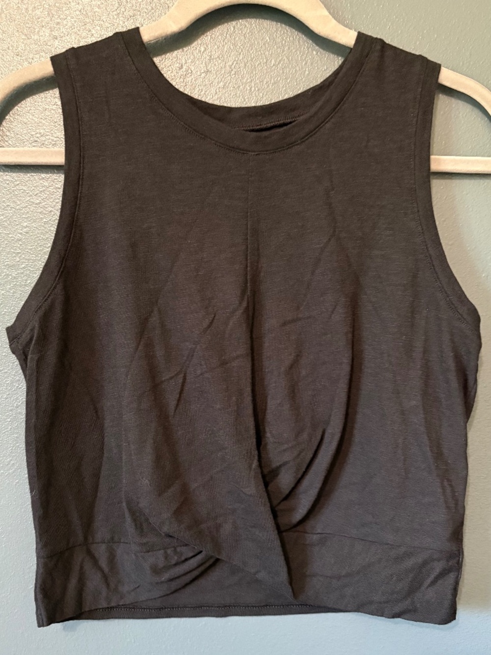 SO Black Cotton Tank Top